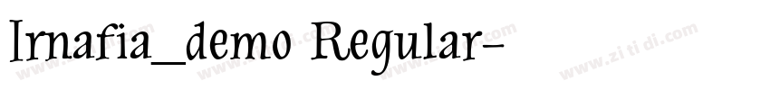 Irnafia_demo Regular字体转换